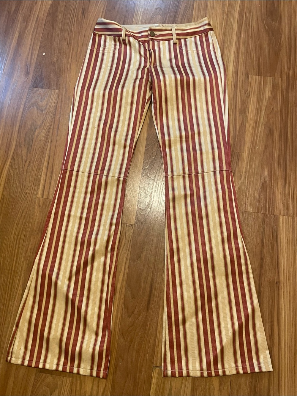 Alice + Olivia Vintage Inspired Striped Satin Pants